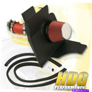USGACe[N Ci[_Ng R[hGAV[gzCSRIVXebh +q[gV[h11-14}X^OS197 V6 Cold Air Short Ram Intake SRI System Red + Heat Shield For 11-14 Mustang S197 V6
