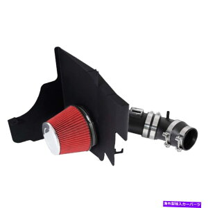 USGACe[N Ci[_Ng 11-14tH[h}X^OiV6 3.7Lj3.5 "GACe[NubNq[gV[hbhtB^[ For 11-14 Ford Mustang (V6 3.7L) 3.5" Air Intake Black Heat Shield Red Filter
