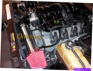 USGACe[N Ci[_Ng 2005-2010_bW}Oi5.7L 6.1L SRT8 V8̃ubNbhGACe[NLbgtB^[ Black Red Air Intake Kit Filter For 2005-2010 Dodge Magnum 5.7L 6.1L SRT8 V8