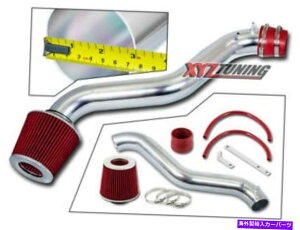 USGACe[N Ci[_Ng 3 "bhV[gCzCULbg +92-96v[h2.2L/2.3L L4ptB^[ 3" RED Short Ram Air Intake Induction Kit +Filter For 92-96 Prelude 2.2L/2.3L L4