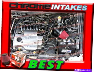 バグシールド 00 01/2000 2001 Nissan Maxima 3.0 3.0L V6のK&N+赤い新しいエアインテークキット K&N+RED NEW AIR INTAKE KIT FOR 00 01 / 2000 2001 NISSAN MAXIMA 3.0 3.0L V6