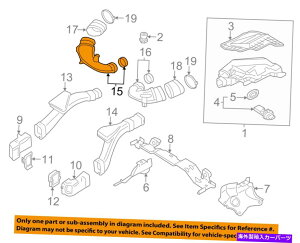 �o�O�V�[���h BMW OEM 08-14 X6 4.4L�G�A�N���[�i�[�C���e�[�N�A�b�p�[�_�N�g�`���[�u�z�[�X�E1371757451 BMW OEM 08-14 X6 4.4L Air Cleaner Intake-Upper Duct Tube Hose Right 13717577451�y���s�A���i�z