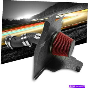 バグシールド コールドエアインテークキットブラックパイプ+フィルター+フォード用のヒートシールド11-14マスタングベースV6 Cold Air Intake Kit Black Pipe+Filter+Heat Shield For Ford 11-14 Mustang Base V6