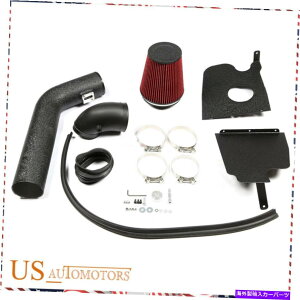 oOV[h 2004N2008ÑtH[hF150 5.4L V8ubNR[hGACe[N +ԂGAtB^[ 3" For 2004-2008 Ford F150 5.4L V8 Black Cold Air Intake + Red Air Filter