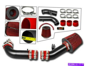 oOV[h 99-05̂߂̃V[gGACe[NLbg}bgubN+ԂtB^[Mazda miata mx5 nb 1.8l Short Ram Air Intake Kit MATT BLACK+RED Filter for 99-05 Mazda Miata MX5 NB 1.8L