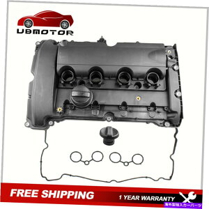 GWJo[ 07-2012̃KXPbgLbgtubNGWouJo[S 1.6L^[{JCW Black Engine Valve Cover w/ Gasket Kit For 07-2012 Mini Cooper S 1.6L Turbo JCW