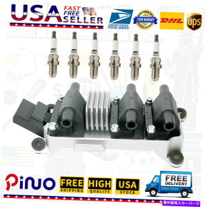 GWJo[ 97-05̃COjbVRCXp[NvOtHNX[QpT[gAEfBA4 A6 2.8L V6 UF256 Ignition Coil & Spark Plug For 97-05 Volkswagen Passat Audi A4 A6 2.8L V6 UF256