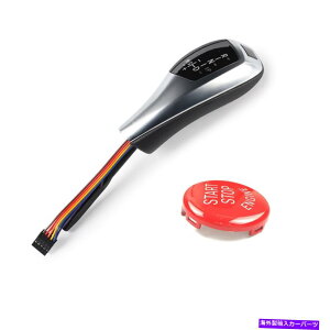 GWJo[ BMW E84 X1 PRE-LCI 2010-2012̃Vo[LEDVtgmutGWX^[gXgbvJo[ Silver LED Shift Knob w/Engine START STOP Cover for BMW E84 X1 Pre-LCI 2010-2012