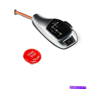 GWJo[ BMW E81/87 1Series 2004-2010̃Vo[LEDVtgmutGWX^[gXgbvJo[ Silver LED Shift Knob w/Engine START STOP Cover for BMW E81/87 1Series 2004-2010
