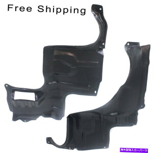 GWJo[ 2 LHRHTCh̃Jo[Zbg̉̃GWXvbVV[h2000-2001}c_MPVɓK Engine Splash Shield Under Cover Set Of 2 LH & RH Side Fits 2000-2001 Mazda MPV