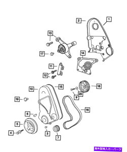 �G���W���J�o�[ �{����MOPAR�^�C�~���O�x���g�J�o�[�A�E�^�[4777465 Genuine Mopar Timing Belt Cover Outer 4777465�y���s�A���i�z