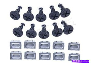 GWJo[ {̃|VFJCG2003-10 10xGWRp[ggJo[v[gNv+lW Genuine Porsche Cayenne 2003-10 10x Engine Compartment Cover Plate Clamps+Screws