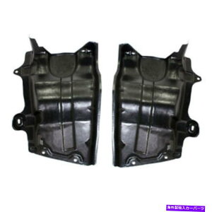 GWJo[ 04-09NGXgo̍EZbgyÃJo[̉̃tgGWXvbVV[h Front Engine Splash Shield Under Cover For 04-09 Quest Van Left & Right SET PAIR