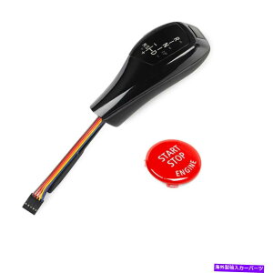 GWJo[ BMW E84 X1 PRE-LCI 2010-2012̃GWX^[gXgbvJo[tubNLEDVtgmu Black LED Shift Knob w/Engine START STOP Cover for BMW E84 X1 Pre-LCI 2010-2012