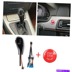 GWJo[ BMW E81 E87 1Series 2004-2010̃GWX^[gXgbvJo[tubNLEDVtgmu Black LED Shift Knob w/Engine START STOP Cover for BMW E81 E87 1Series 2004-2010