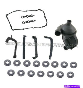 �G���W���J�o�[ PCV�N�����N�P�[�X�x���g�o���u�u���[�U�[�z�[�X�L�b�g +�o���u�J�o�[�K�X�P�b�gBMW E46 325I PCV CRANKCASE VENT VALVE BREATHER HOSE KIT + VALVE COVER GASKET for BMW E46 325i