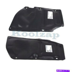 GWJo[ CT200H̏ꍇAvEXVAXBAE^[GWXvbVV[hJo[LH+RHZbgyA For CT200h, Prius V, xB Outer Engine Splash Shield Under Cover LH+RH SET PAIR
