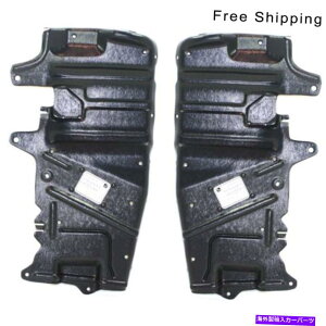 GWJo[ 2 LHRHTCh̃Jo[plZbg̉̃GWXvbVV[h{{V40 S40 Engine Splash Shield Under Cover Panel Set Of 2 LH & RH Side Fits Volvo V40 S40