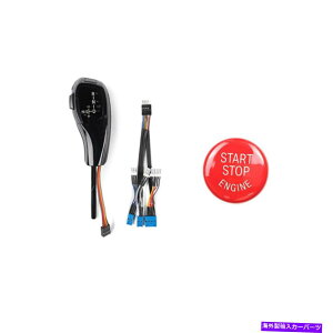 GWJo[ BMW E84 X1 PRE-LCI 2010-2012̃GWX^[gXgbvJo[tubNLEDVtgmu Black LED Shift Knob w/Engine START STOP Cover for BMW E84 X1 Pre-LCI 2010-2012