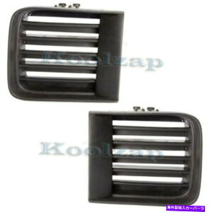 GWJo[ 99-04pXt@C_[i12/98jtgop[Jo[Ci[OOZbgyA For 99-04 Pathfinder (From 12/98) Front Bumper Cover Inner Grill Grille SET PAIR