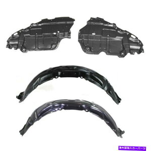 GWJo[ 2010-2011̃Jo[Zbg̉̐VtgtF_[Ci[ƃGWg^J New Front Fender Liner & Engine Under Cover Set For 2010-2011 Toyota Camry