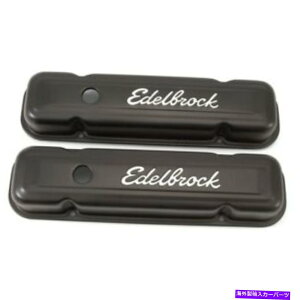 �G���W���J�o�[ Edelbrock 4453�V�O�l�`���[�o���u�J�o�[62-79�|���e�B�A�b�N301-455�X�g�b�N�����u���b�N Edelbrock 4453 Signature Valve Covers 62-79 Pontiac 301-455 Stock Height Black�y���s�A���i�z