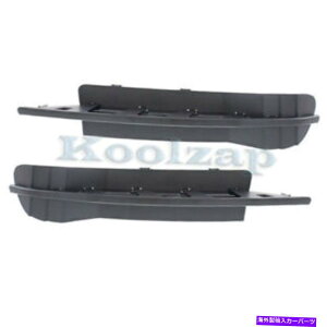 �G���W���J�o�[ 10 11 12�V�{���[�}���uLS�t�����g�t�H�O���C�g�A�E�^�[�O�����J�o�[�u���b�N�Z�b�g�y�A For 10 11 12 Chevy Malibu LS Front Fog Light Outer Grille Cover Black SET PAIR