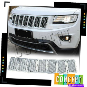 GWJo[ 2014-16̃W[vOh`FL[tgOCT[gnjJJo[N For 2014-16 Jeep Grand Cherokee Front Grille Inserts Honeycomb Cover Chrome