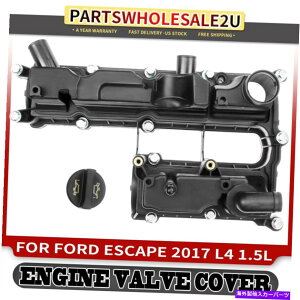GWJo[ tH[hGXP[v2017 L4 1.5L DOHCK\X|[c[eBeBp̃LbvtGWouJo[ Engine Valve Cover w/ Cap for Ford Escape 2017 L4 1.5L DOHC Petrol Sport Utility