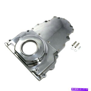 GWJo[ A~jE2s[XLSGW^C~O`F[Jo[VFr[GMȂJZT[ Polished Aluminum 2 Piece LS Engine Timing Chain Cover Chevy GM No Cam Sensor