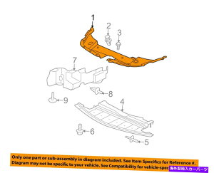 GWJo[ Chevrolet GM OEM Radiator Core Support-Sight-Sight-Shield Splash Coverpl15899027 Chevrolet GM OEM Radiator Core Support-Sight Shield Splash Cover Panel 15899027