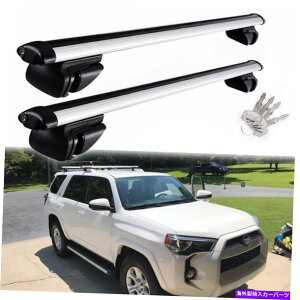 NXo[ NXo[48 "gbvו[tbNLAA~jÊ߂5ԖڂGen 4runner Cross Bar 48" Top Luggage Roof Rack Carrier Aluminum For Toyota 5th Gen 4Runner