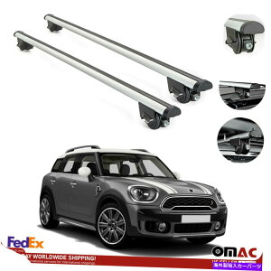 �N���X�o�[ �~�j�N�[�p�[�J���g���[�}���̂��߂̃��[�t���b�N�N���X�o�[�L�����A���[�����[�t�o�[2017-2022 Roof Rack Cross Bars Carrier Rails Roof Bar For Mini Cooper Countryman 2017-2022�y���s�A���i�z
