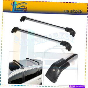 クロスバー 三菱アウトランダーの荷物ラッククロスバーセット13-19アルミニウム保管2PCS Luggage Rack Cross Bar Set For Mitsubishi Outlander 13-19 Aluminum Storage 2pcs