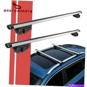 NXo[ jo[Tgbv[tbNNXo[}bNX48 "[tTCh[tԗp2pcs Universal Top Roof Rack Cross Bar Max 48" For Cars W/ Roof Side Rails 2Pcs