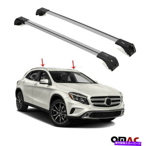 �N���X�o�[ ���[�t���b�N�N���X�o�[�ו��L�����A�Z�b�g�V���o�[2PCS�����Z�f�XGLA 2014-2019 Roof Rack Cross Bars Luggage Carrier Set Silver 2pcs for Mercedes GLA 2014-2019