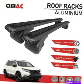 クロスバー ホンダパスポートツアー2019-2022のルーフラッククロスバー荷物キャリアセット Roof Rack Cross Bars Luggage Carrier Set For Honda Passport Touring 2019-2022