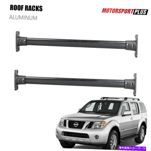 NXo[ yAgbv[tbNNXo[NXo[A~jEtBbg2005-2012YpXt@C_[ Pair Top Roof Rack Cross Bar Crossbars Aluminum Fit 2005-2012 Nissan Pathfinder