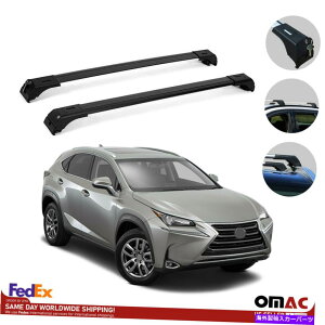 NXo[ [tbNNXo[וLAubNZbgNTXNX 2014-2022ɓK Roof Rack Cross Bars Luggage Carrier Black Set fits Lexus NX 2014-2022
