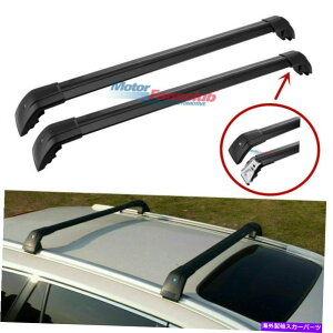 �N���X�o�[ 2PCS���b�N�\�ȃN���X�o�[�q�����_�C�T���^�t�F2019 2020���[�t���[�����b�N�u���b�N�ɓK���Ă��܂� 2pcs Lockable Cross Bar Fit For Hyundai Santa Fe 2019 2020 Roof Rail Rack Black�y���s�A���i�z