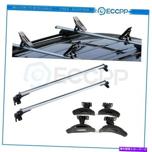 �N���X�o�[ ���j�o�[�T���g�b�v���[�t�A���~�j�E�����[�t���b�N2x�N���X�o�[ + 4x���b�N�J���b�N�p�� Car For Universal Top Roof Aluminum Roof Rack 2x Cross Bars + 4x rack kayak�y���s�A���i�z