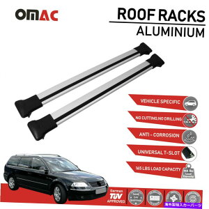 NXo[ tHNX[QpTbgB5Ŝ߂̃[tbNNXo[וLA2001-2005 Roof Rack Cross Bars Luggage Carrier For Volkswagen Passat B5 Wagon 2001-2005