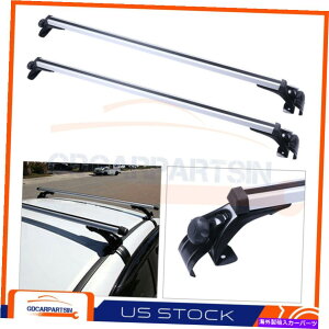�N���X�o�[ 48 �����\�ȃN���X�o�[���j�o�[�T���J�[�g�b�v���[�t���b�N�V���o�[���[���A���~�j�E���o�[US 48 Adjustable Cross Bar Universal Car Top Roof Rack Silver Rail Aluminum Bar US�y���s�A���i�z