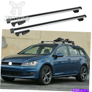 NXo[ VWStpI[gbNJ[[tbNL[bNNXo[gbv[ݕAƎҕč For VW Golf Alltrack Car Roof Rack Key Lock Cross Bar Top Rail Cargo Carrier US
