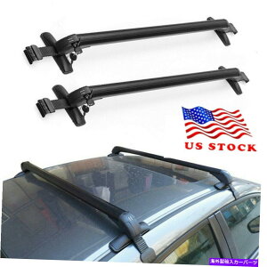 �N���X�o�[ ���j�o�[�T���J�[SUV�g�b�v���b�N���[���ו��L�����A�ו����������N���X�o�[�L�b�gUSA Universal Car SUV Top Rack Rail Luggage Carrier Baggage Roof Cross Bar Kit USA�y���s�A���i�z