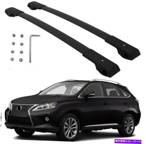 �N���X�o�[ 2p Lexus RX350 2010-2015���[�t���b�N���[���N���X�o�[�ו��L�����A�̂��߂̃u���b�N 2P black for Lexus RX350 2010-2015 Roof Rack Rail Cross bar luggage carrier�y���s�A���i�z