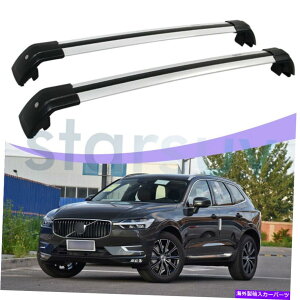 NXo[ {{XC60 2018-2022Vo[NXo[A`[tbN[וp For Volvo XC60 2018-2022 Silver Cross Bar Anti-Theft Roof Rack Rail Baggage