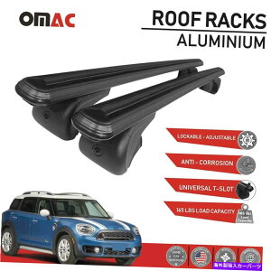 NXo[ ~jN[p[Nu}F54 2016-2022̂߂̃[tbNNXo[וLAubN Roof Rack Cross Bars Luggage Carrier Black For Mini Cooper Clubman F54 2016-2022