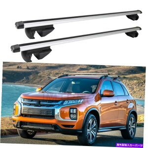 NXo[ OHAEg_[̂߂̃[tbNNXo[וLAVo[2003-2022 Roof Rack Cross Bars Luggage Carrier Silver for Mitsubishi Outlander 2003-2022