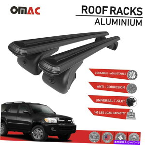 NXo[ [tbNNXo[וLAubNtBbgg^ZRCA2001-2007 Roof Rack Cross Bars Luggage Carrier Black fits Toyota Sequoia 2001-2007